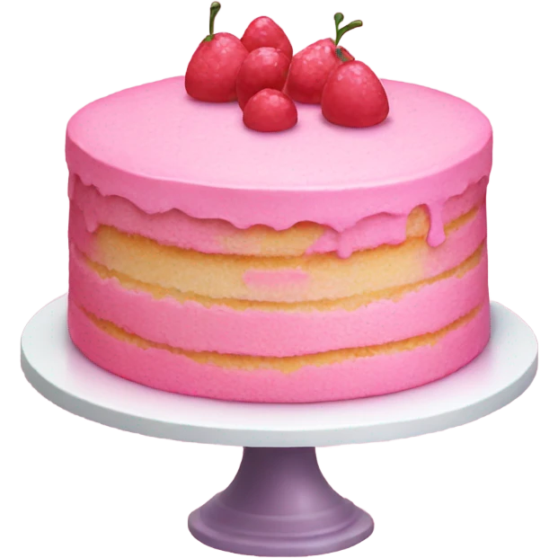 pink cake emoji