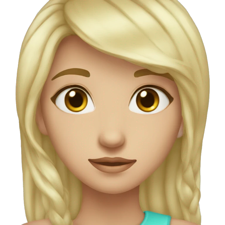Блондинка блакитні очі emoji