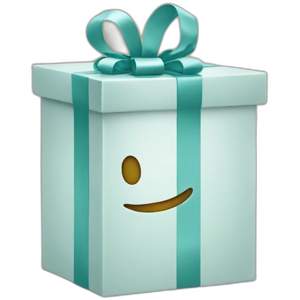 gift box with smile emoji