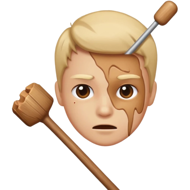 hitting you with a stick emoji