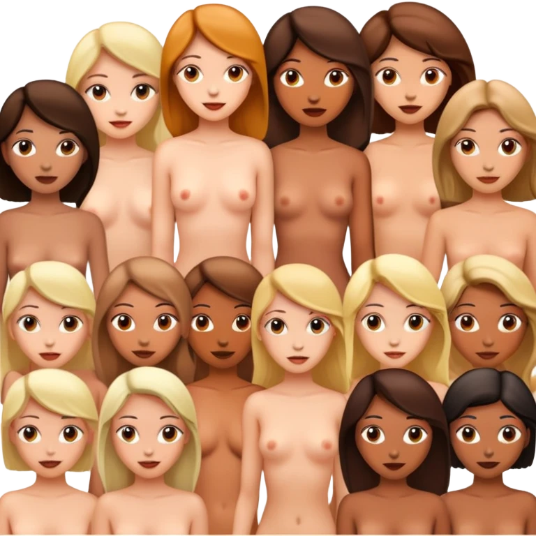 Naked women emoji