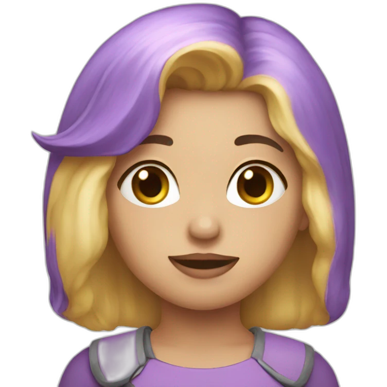 Lune violet emoji