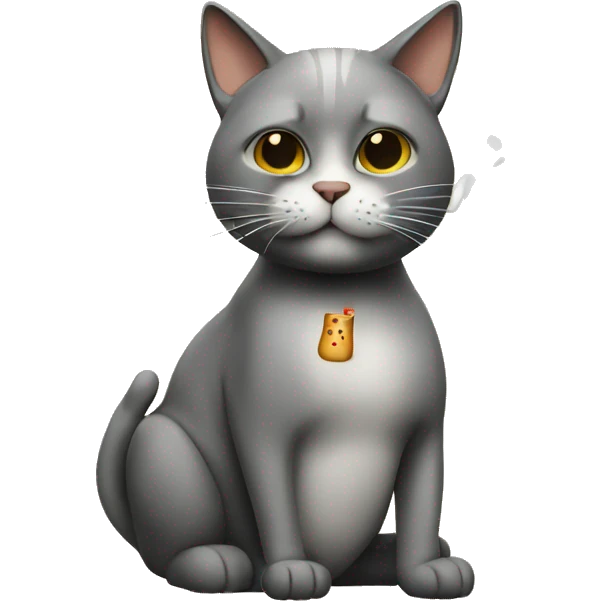Cat smoking emoji