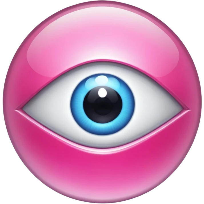 pink evil eye  emoji