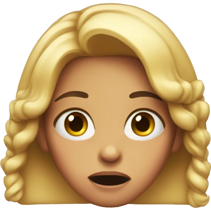 girl w shocked look emoji