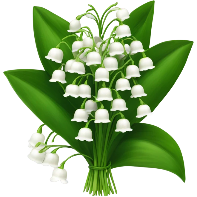 Lilly of the valley flower bouquet  emoji