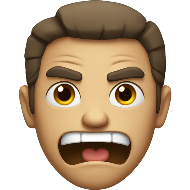 Angry and smiling  emoji