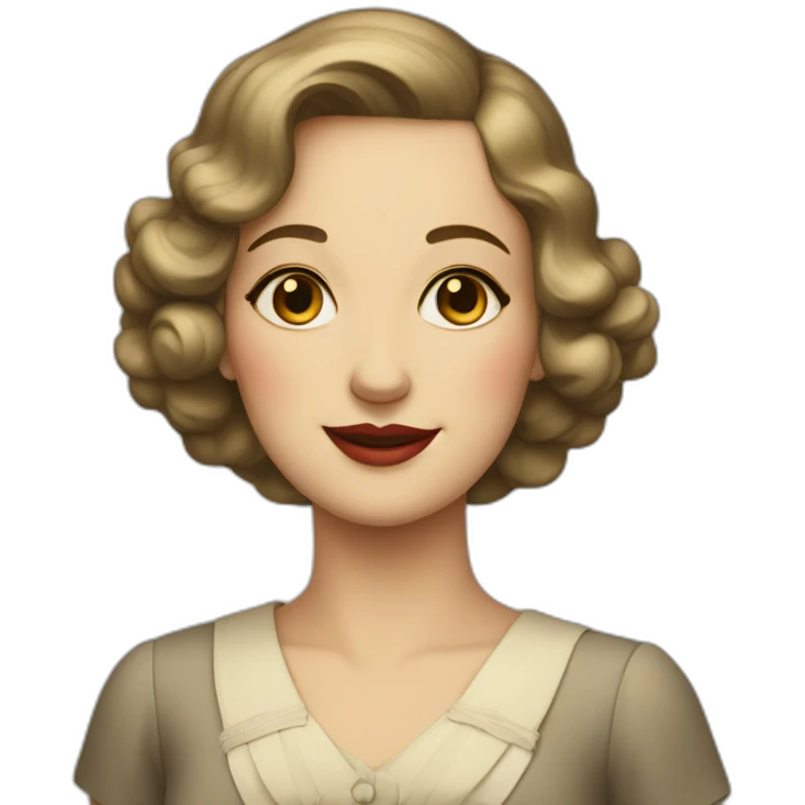 woman from 1930-s emoji