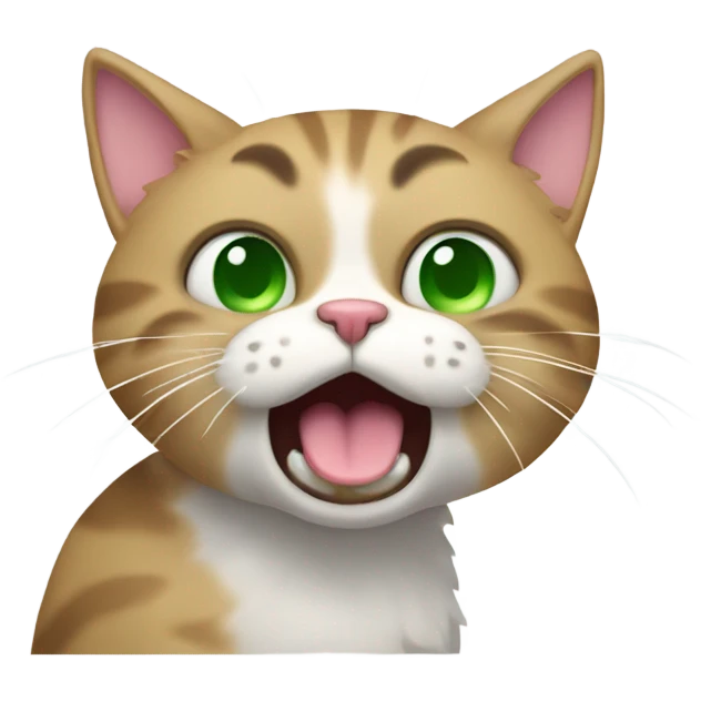 Vomiting cat emoji