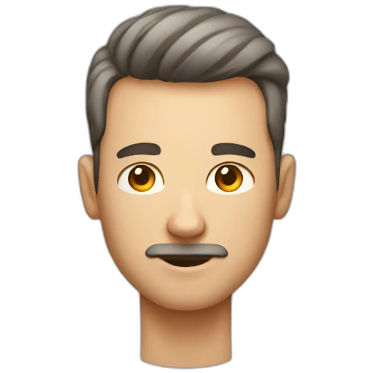 Male human from toilet bowl emoji