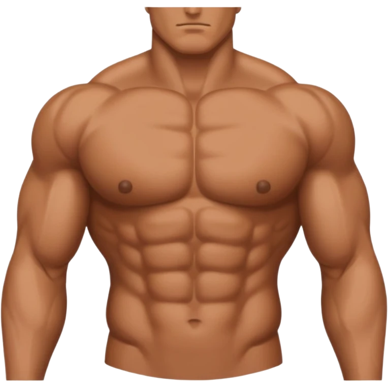 just the chest, no face, no abs emoji