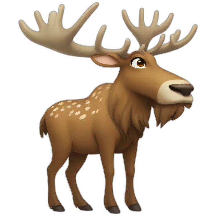 majestic deer with antlers emoji | AI Emoji Generator