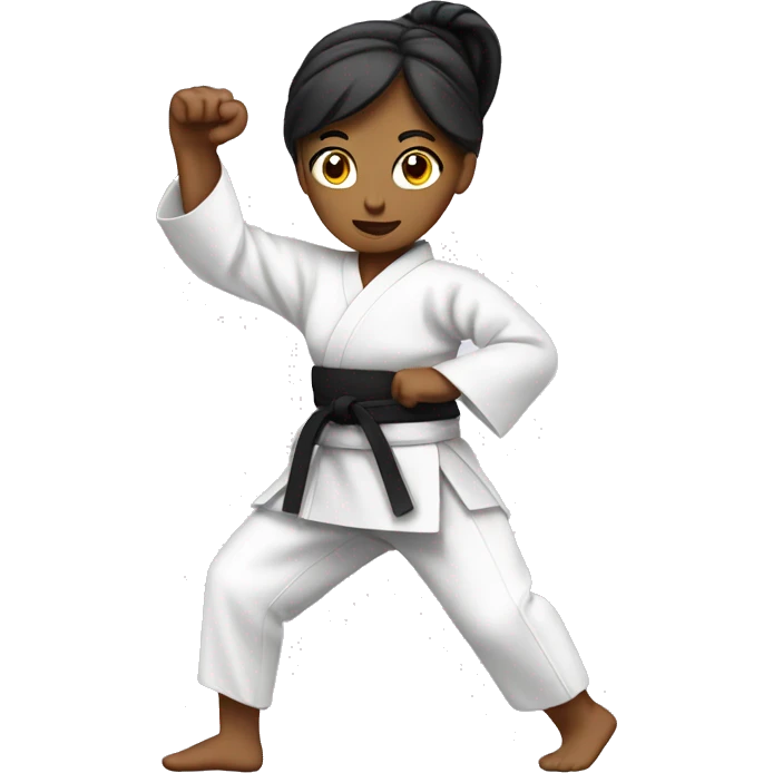 Karate woman emoji