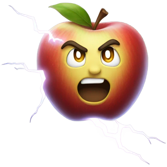 Apple holding lightning  emoji