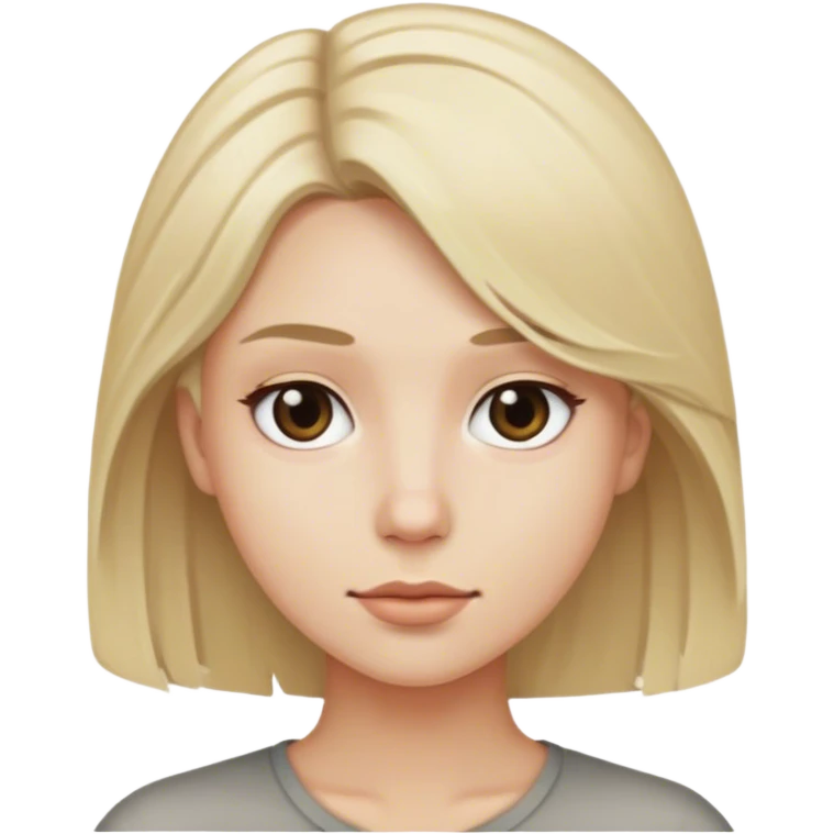 ash blonde hair emoji