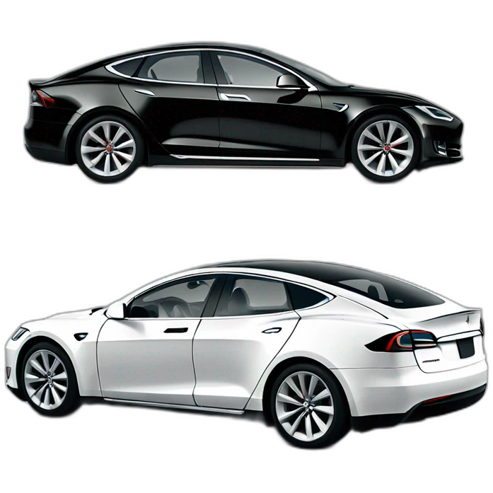 tesla model s  car emoji