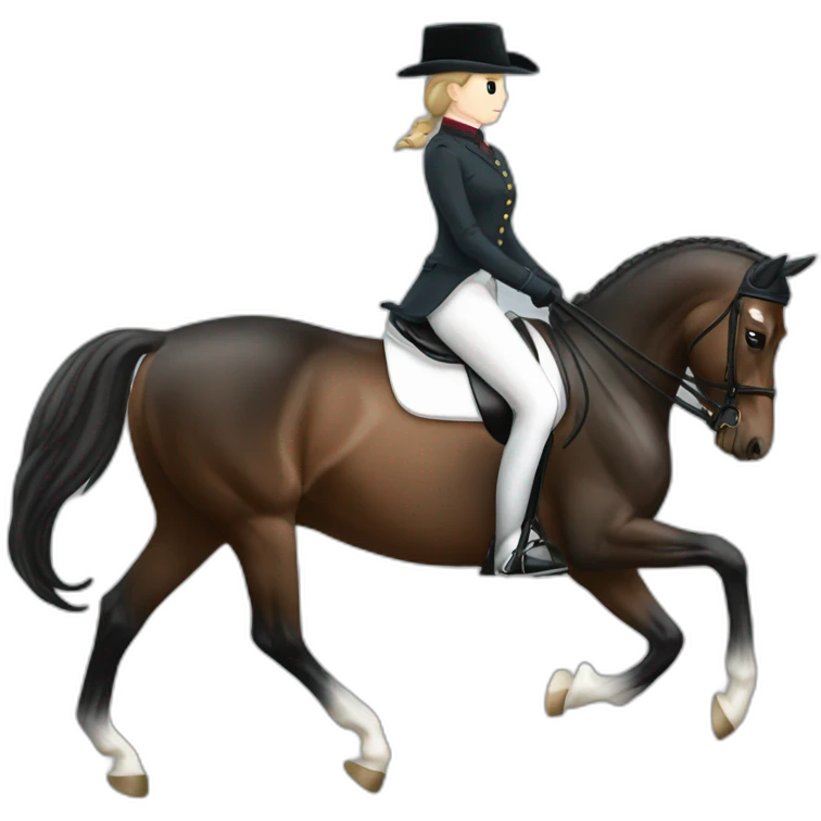 Britt dekker riding dressage emoji