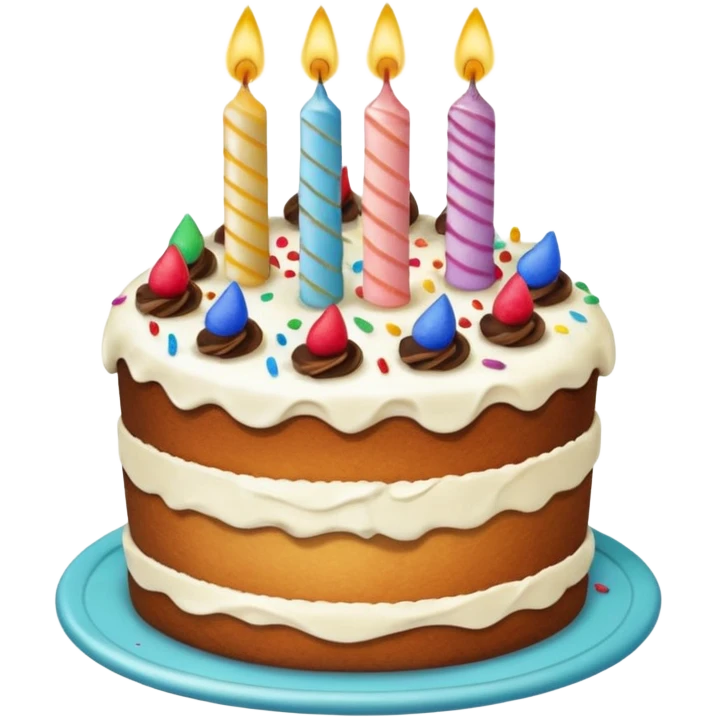 Animal going crazy eating birthday cake emoji