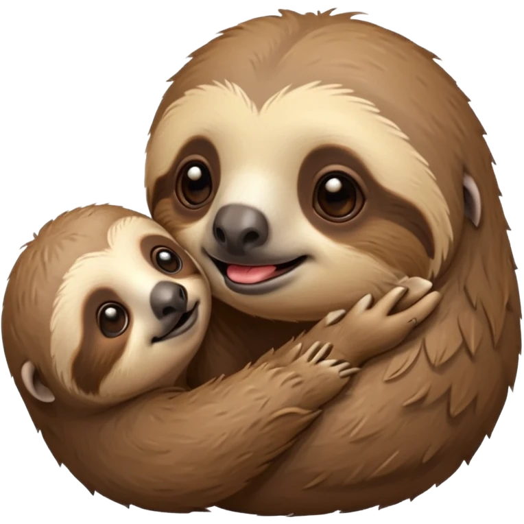 Sloth giving a kiss emoji