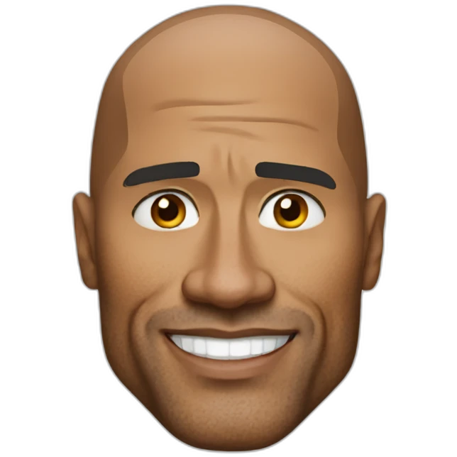Dwayne Johnson emoji