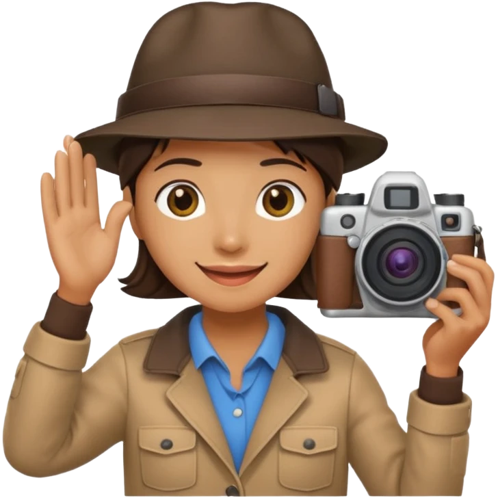photographer taking a photo facing away emoji