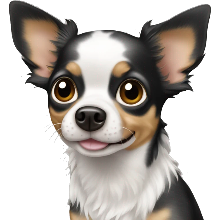 Black merle Chihuahua  emoji