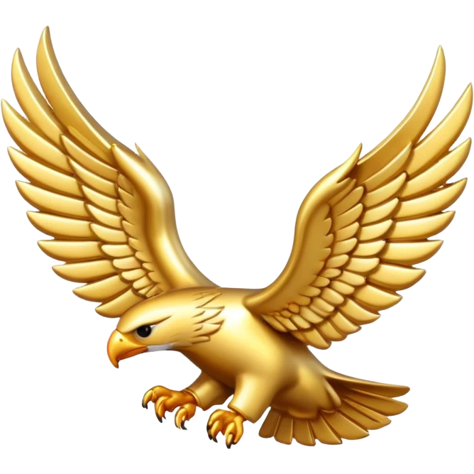 Gold wing emoji