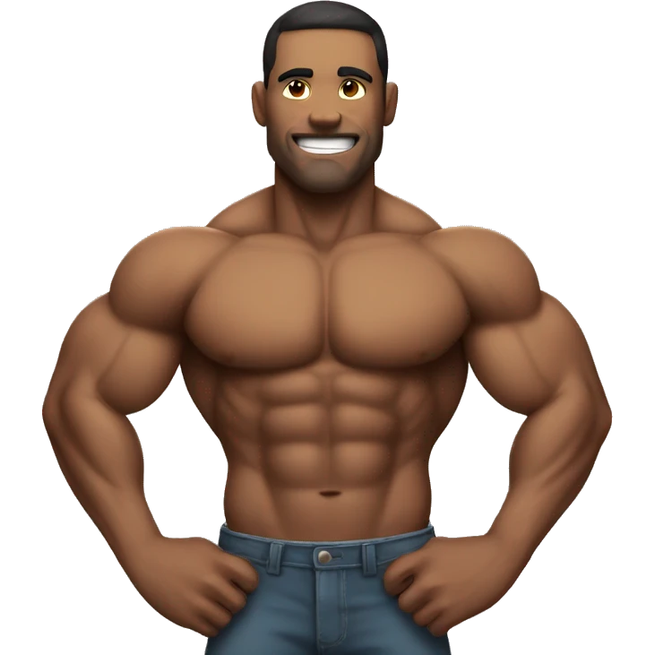 A muscular man emoji