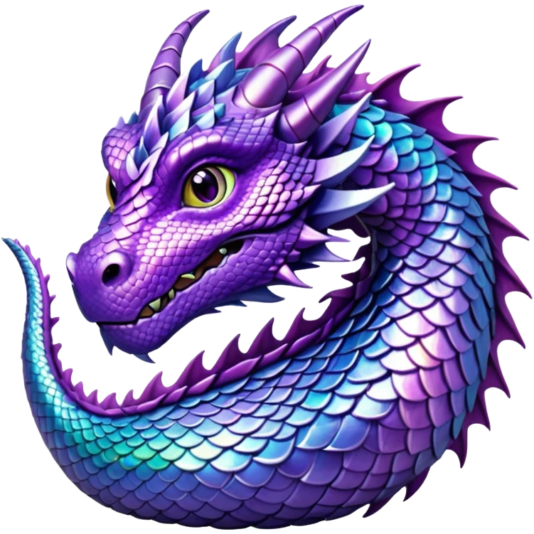 Purple dragon emoji