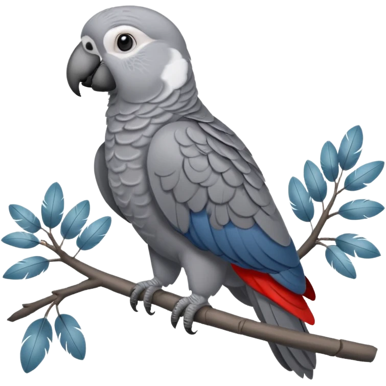 African grey emoji