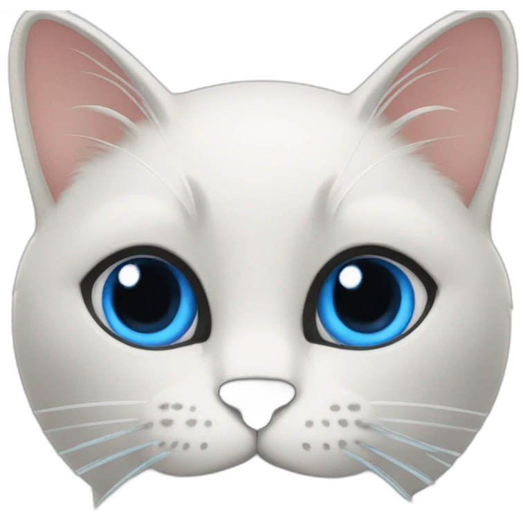 black cat with blue eyes emoji