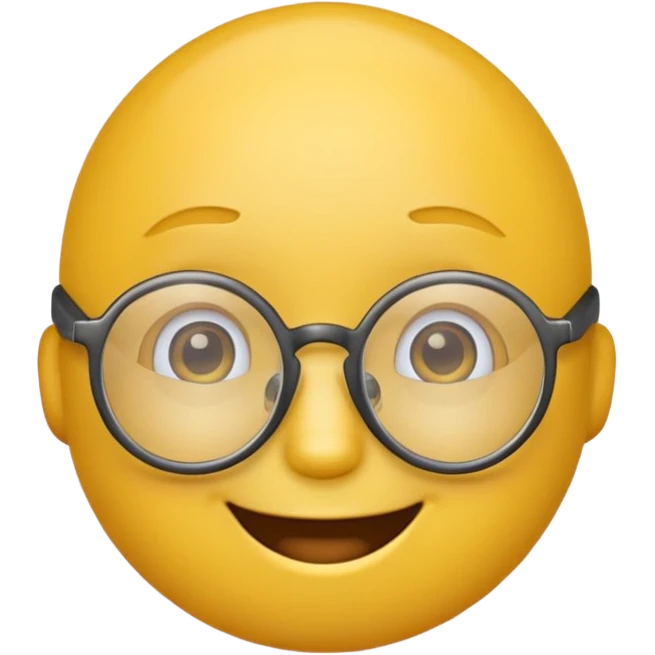 yellow emoji in glasses emoji