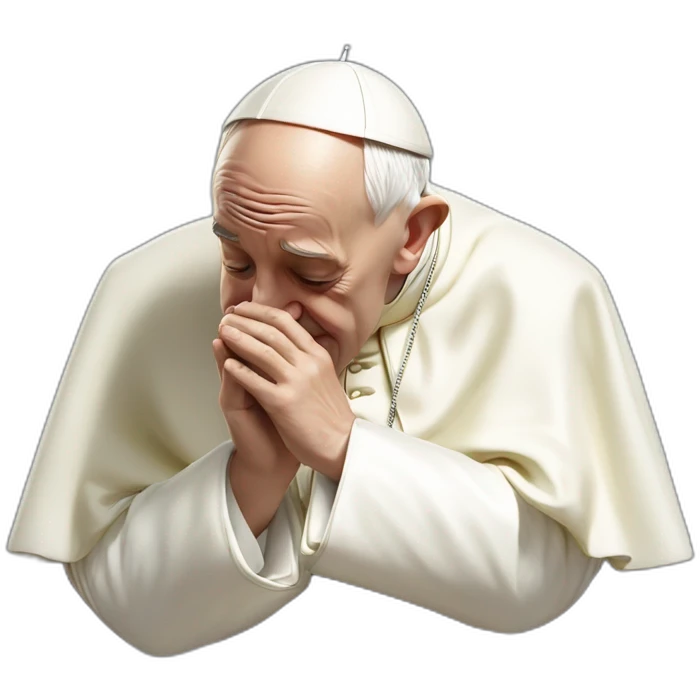 the pope innocently snorting lines emoji