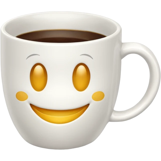 smiley coffee cup good morning emoji