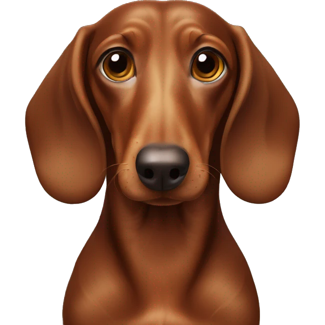 Brown dachshus emoji