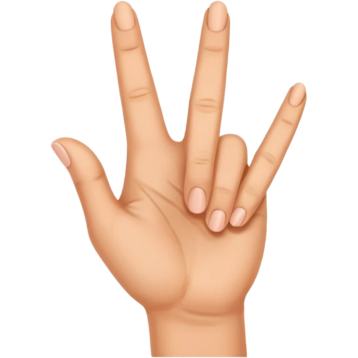 The german handgesture for "schweigefuchs" emoji