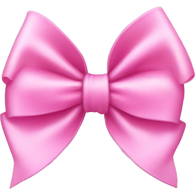 Pink bow emoji