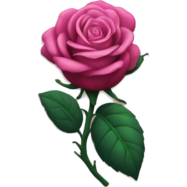 Blooming rose on arm emoji