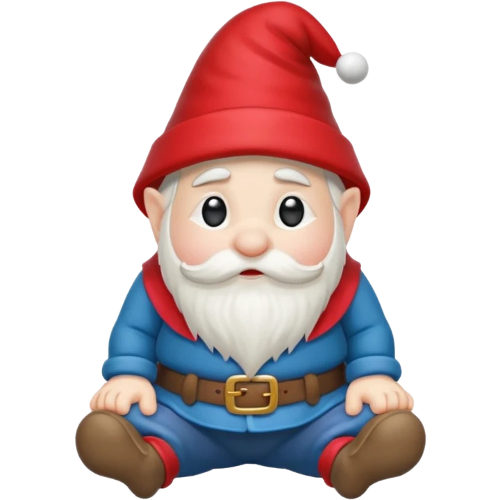 Sad gnome butt in the air emoji