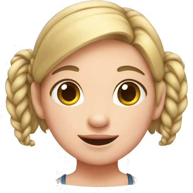 Pig tail girl emoji