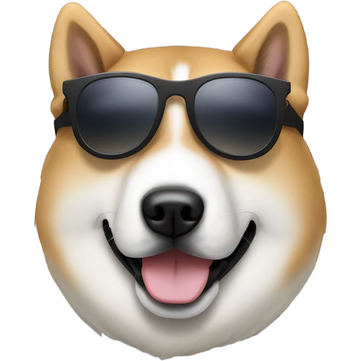 Akita inu sunglasses emoji