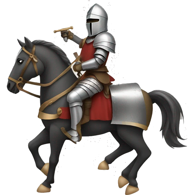 Knight riding a horse  emoji