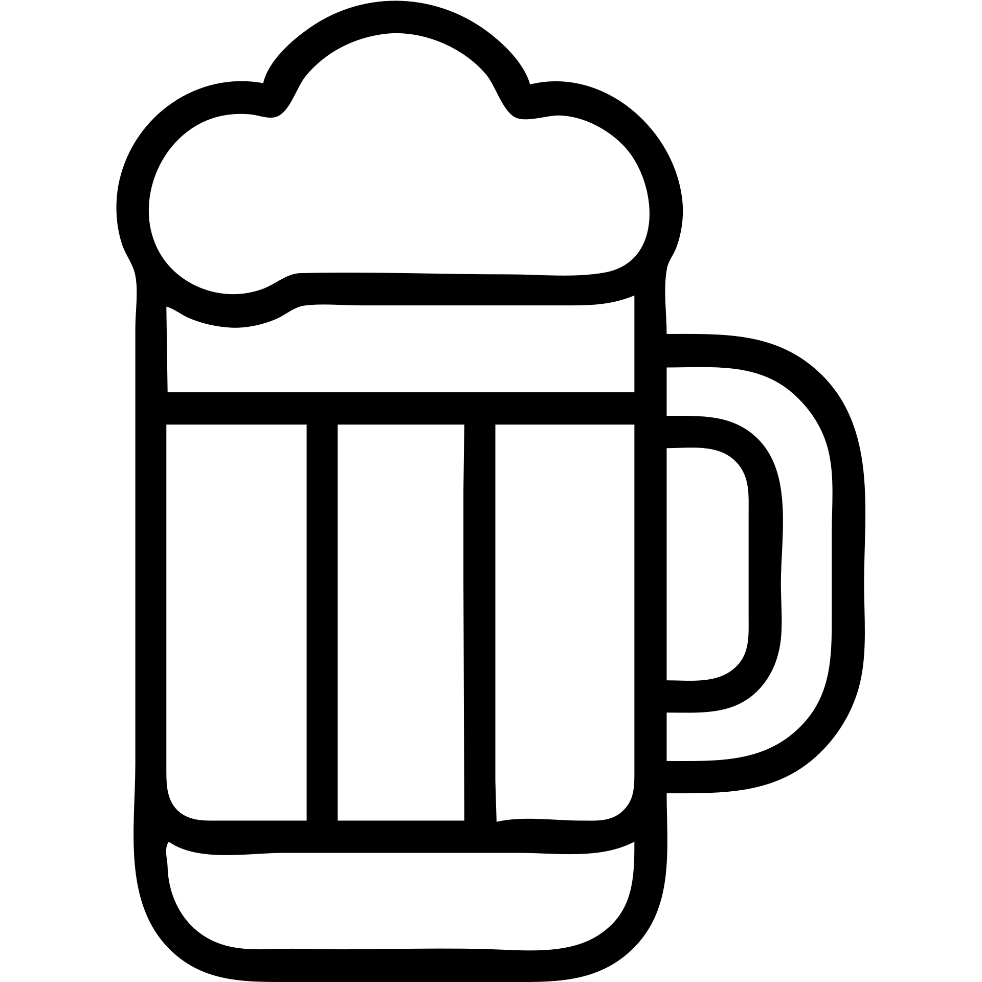 outlined beer mug icon emoji
