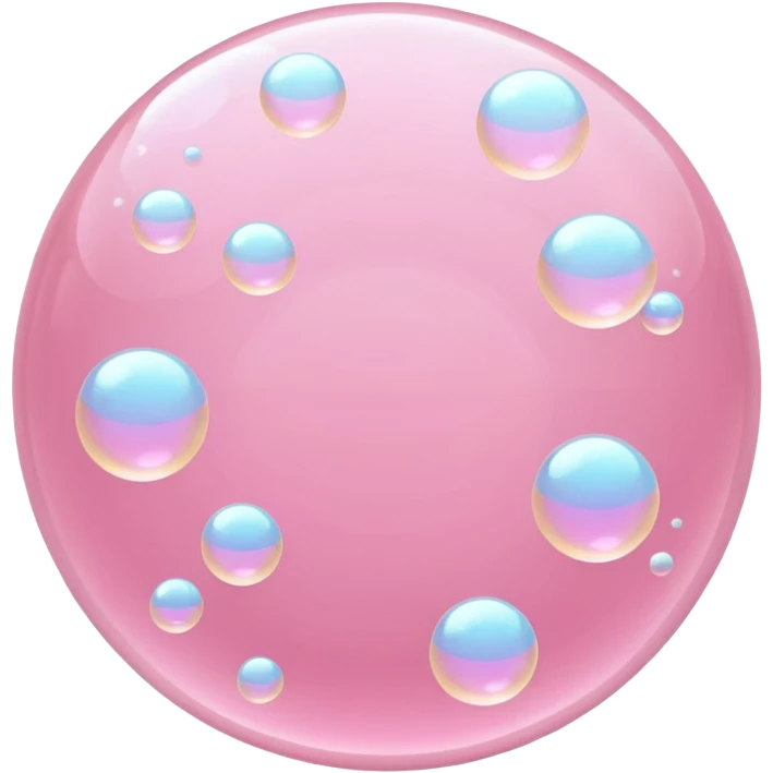 pastel pink bubbles emoji