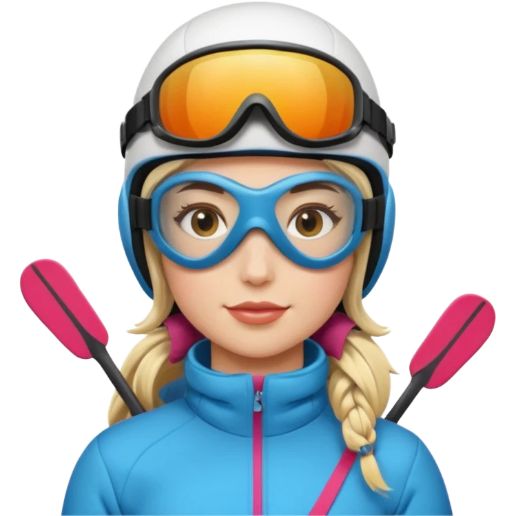 Female Skier emoji