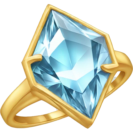 diamond ring with music note emoji