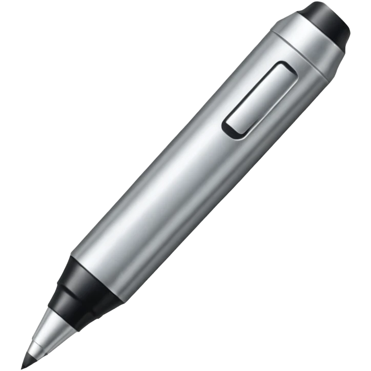 a silver bold marker like a sharpie with a large tip  emoji