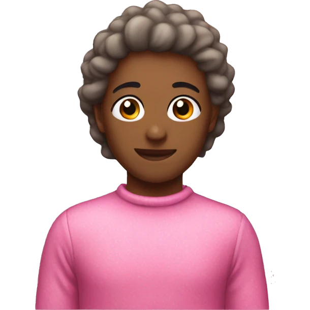 Christmas pink emoji
