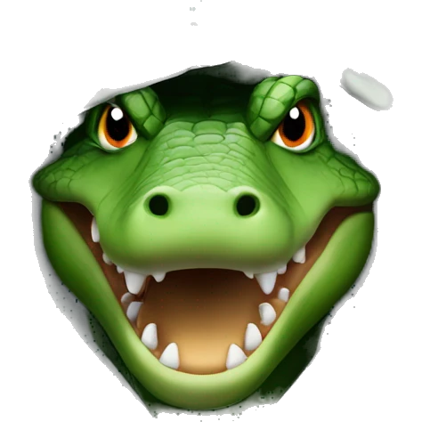 Crocodile with a hoodie  emoji