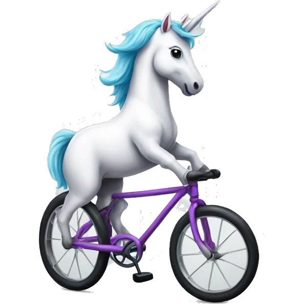 unicorn on tricycle  emoji
